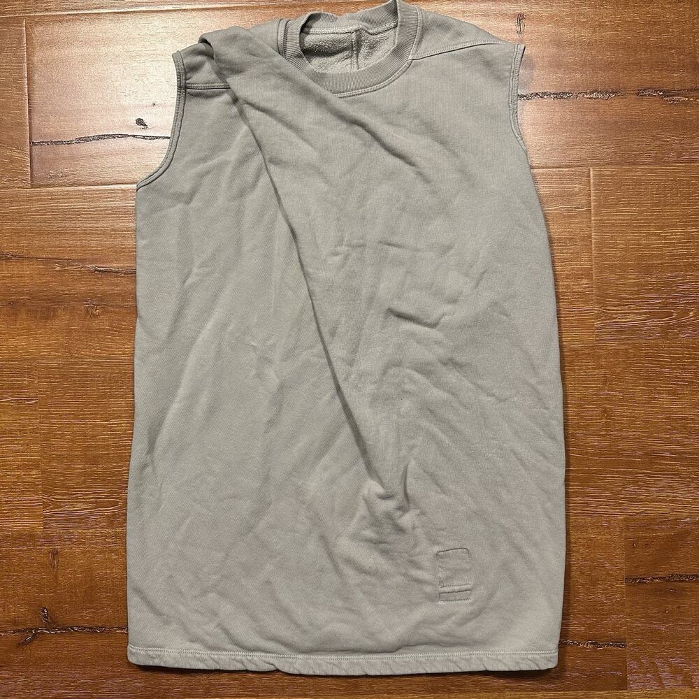 Rick Owens DRKSHDW Sweater Vest Mens S Gray Pullover Sweatshirt Sleeveless Alt